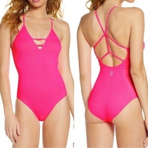 FP Movement Dance All Day HOT Pink Bodysuit